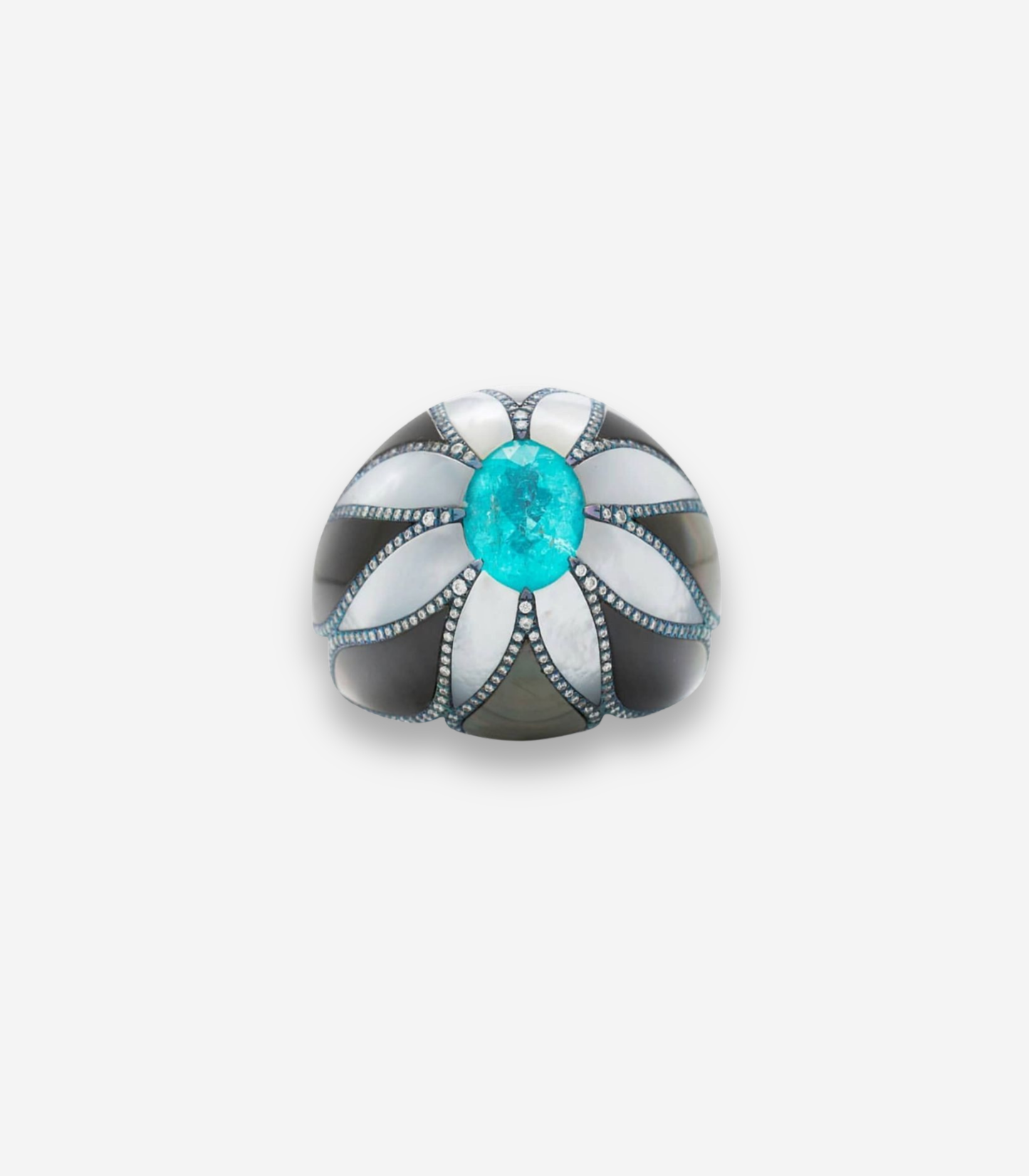 Paraiba Flower Ring
