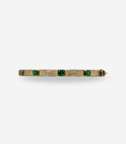 Enigma 5 Colombian Octagonal Emerald Bangle