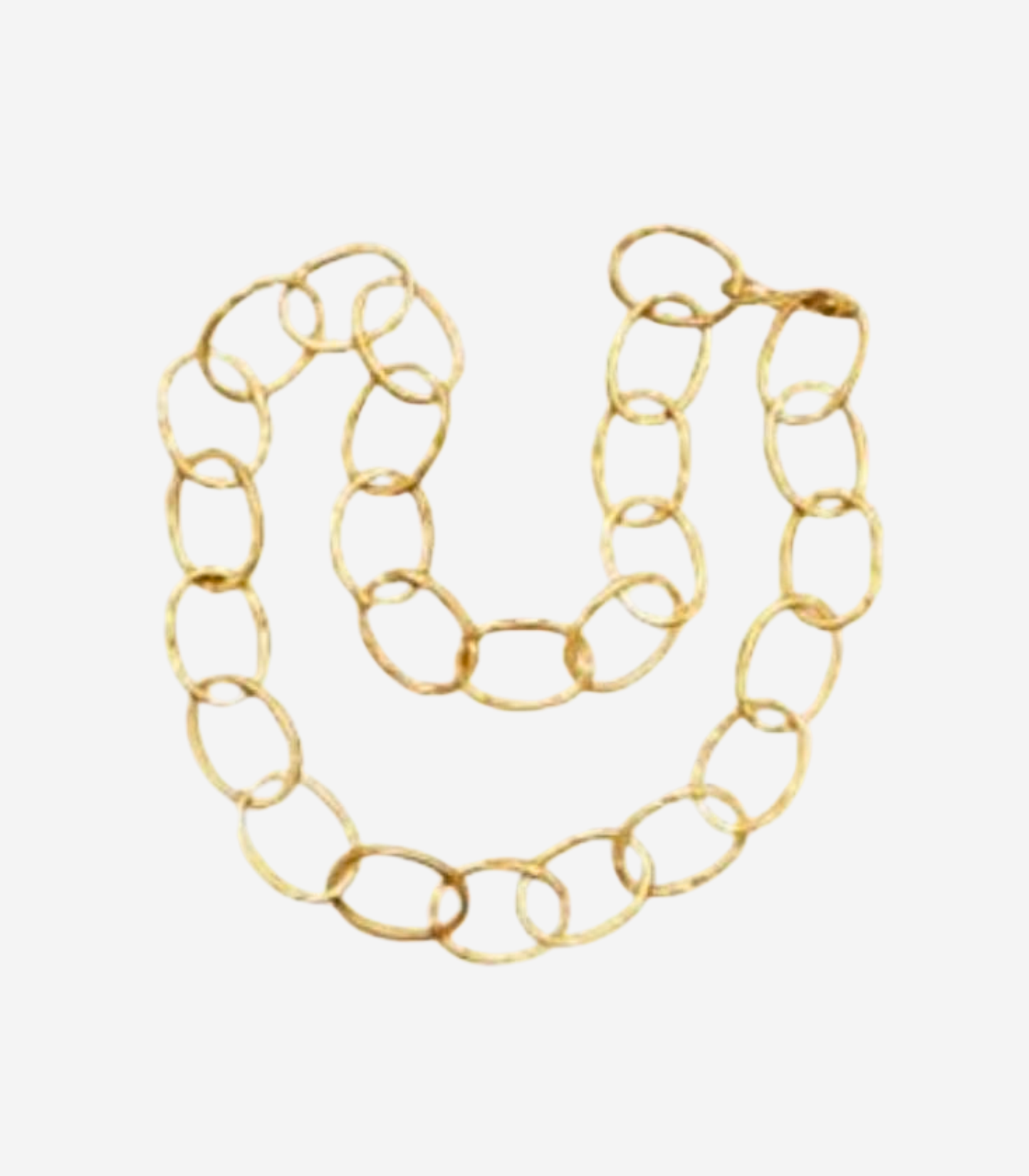 Thick Beaten Links Chain