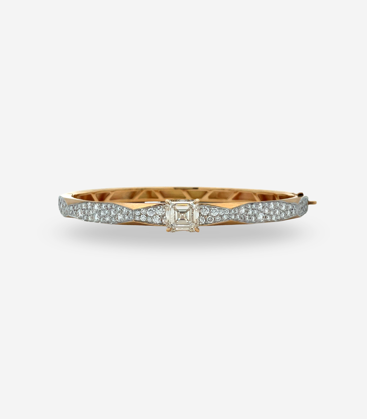 Enigma Single Diamond Micropave Bangle