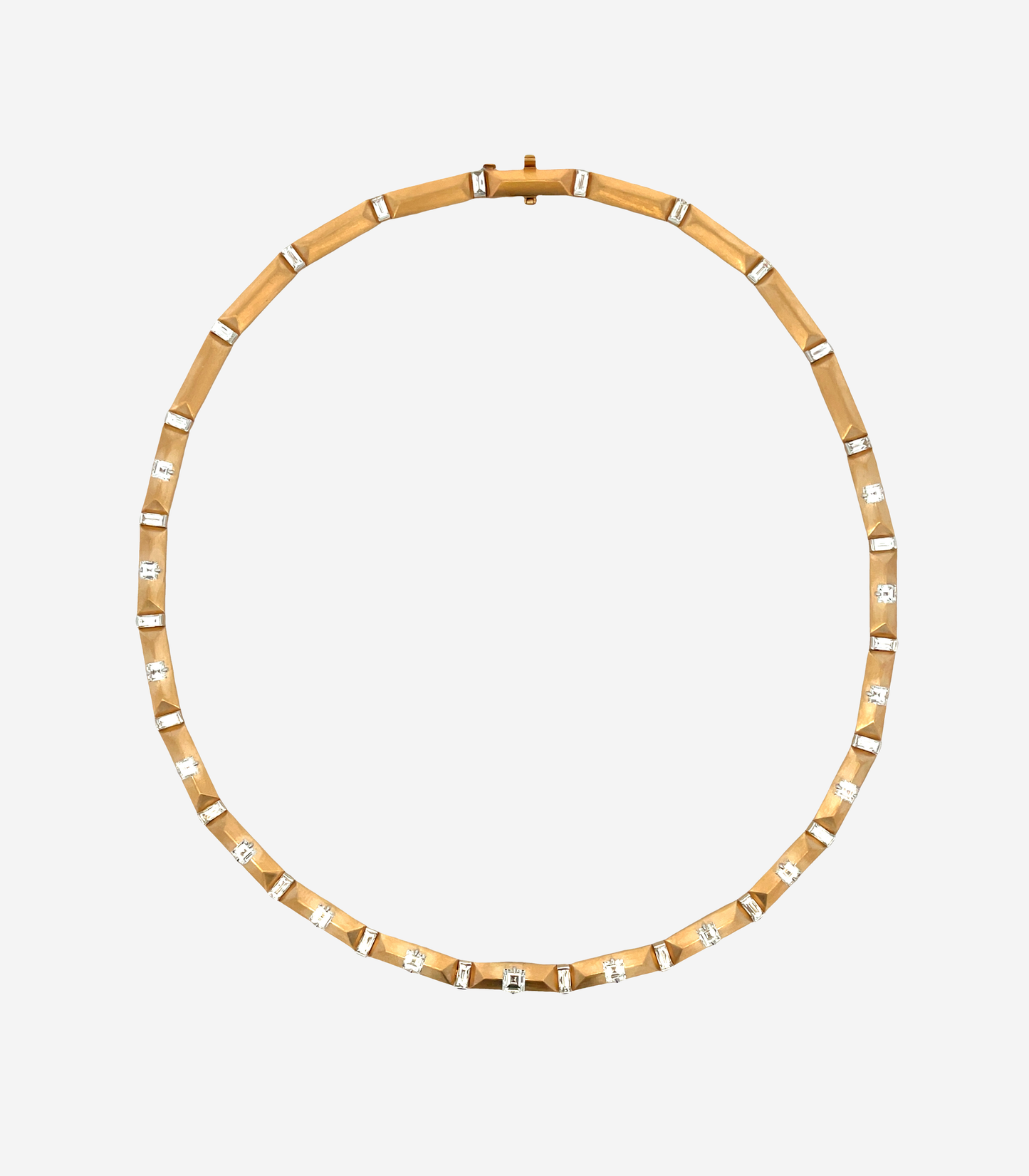 Enigma Carre & French Cut Diamond Necklace