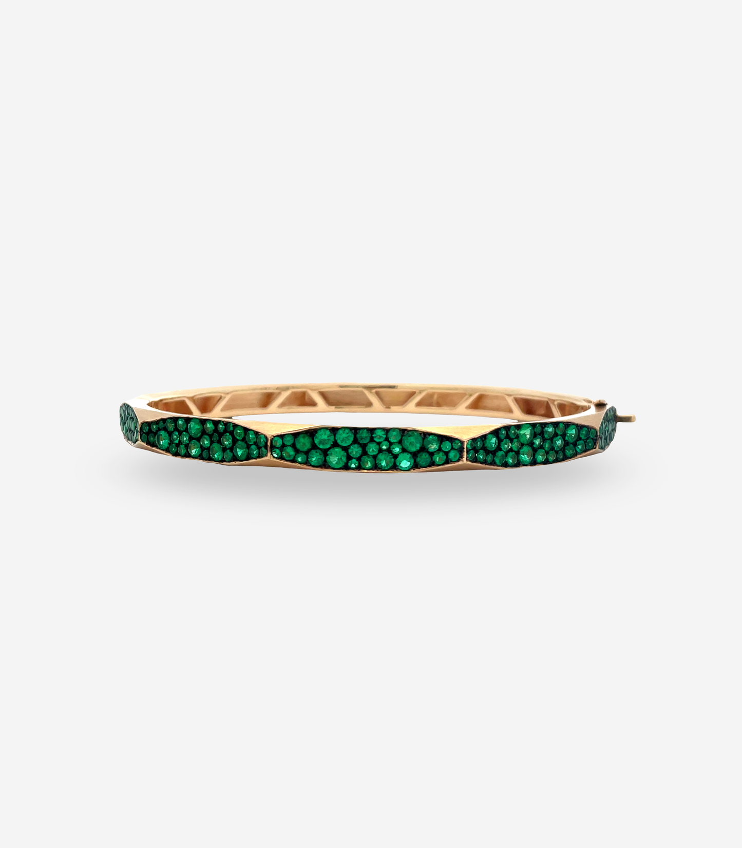 Enigma Emerald Micropave Bangle