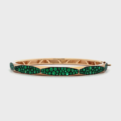 Enigma Emerald Micropave Bangle
