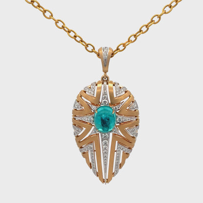 Firecracker Paraiba Pendant