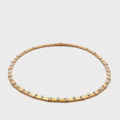 Enigma Carre & French Cut Diamond Necklace
