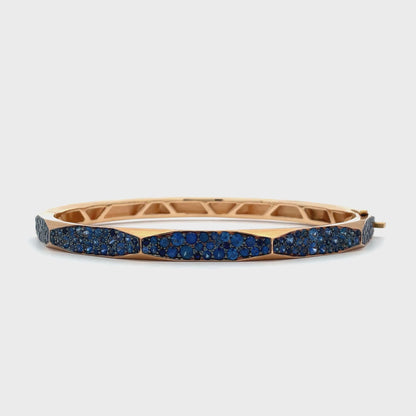Enigma Blue Sapphire Micropavé Bangle