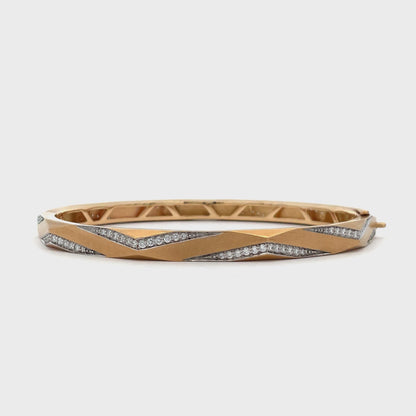 Enigma Diamond Chevron Bangle