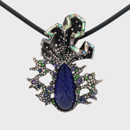 Tanzanite Fish Pendant
