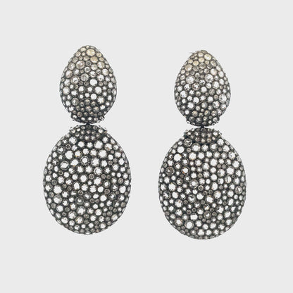 Reverse Set Diamond Earrings