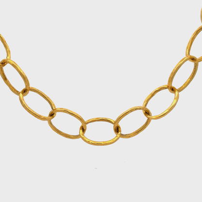 Thick Beaten Links Chain