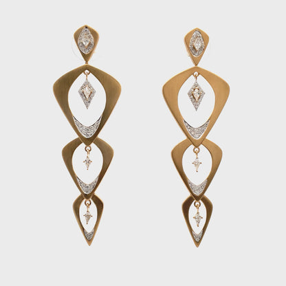 Wicker 3 Layer Earrings