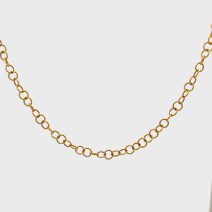 Brushed Oval 3x Links Chain